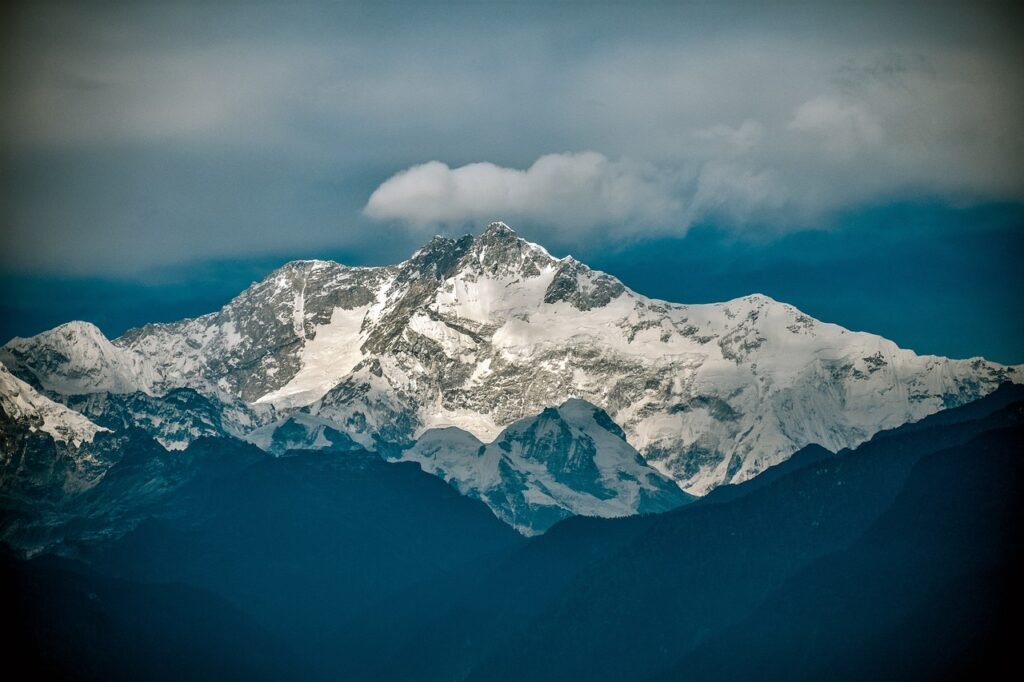 mountains, summit, kangchenjunga